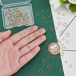 100Pcs 4 Colors Brass Split Rings&nbsp;KK-PH0013-19