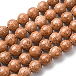 Natural Tigerskin Jasper Beads Strands&nbsp;G-H343-D09-12mm
