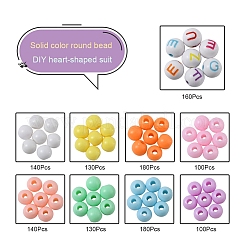 DIY Round Letter Beads Bracelet Making Kit&nbsp;DIY-YW0004-96
