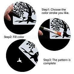 PET Plastic Drawing Painting Stencils Templates&nbsp;DIY-WH0244-209