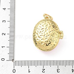Brass Micro Pave Clear Cubic Zirconia Photo Locket Pendants&nbsp;KK-A303-15B-G