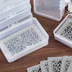 Plastic Card Storage Boxes with Hinged Lids&nbsp;CON-WH20010-05A