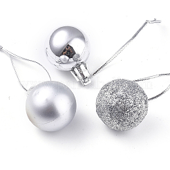 Christmas Ball Plastic Ornaments&nbsp;AJEW-CJC0001-61C
