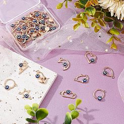 36Pcs 9 Style Alloy Enamel Pendants&nbsp;FIND-FH0004-17