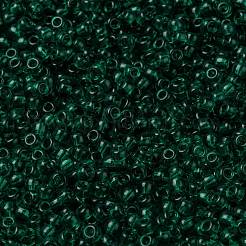 MIYUKIラウンドロカイユビーズ  日本製シードビーズ  （rr147)透明エメラルド  8/0  3mm  穴：1mm  約422~455PCS /ボトル  10 G /ボトル&nbsp;SEED-JP0009-RR0147