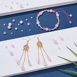 3 Strands 3 Style Natural Round Loose Gemstone Rose Quartz Beads Strands&nbsp;G-OC0005-17