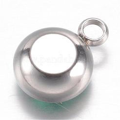 304 Stainless Steel Glass Rhinestone Charms&nbsp;STAS-G082-03