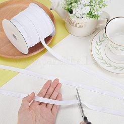 綿ツイルテープリボン  ヘリンボーンリボン  裁縫用  ホワイト  3/8インチ（10mm）x0.84mm  約80ヤード/ロール（73.15メートル/ロール）&nbsp;OCOR-WH0058-35M