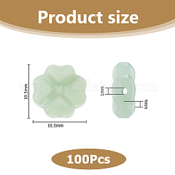 100Pcs Imitation Jade Glass Beads&nbsp;GLAA-HS0001-10B