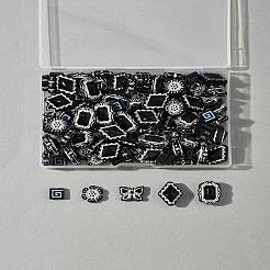 100Pcs 5 Styles Opaque Acrylic Beads&nbsp;OACR-FS0002-06