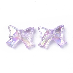 UV Plating Rainbow Iridescent Acrylic Beads&nbsp;OACR-H015-03