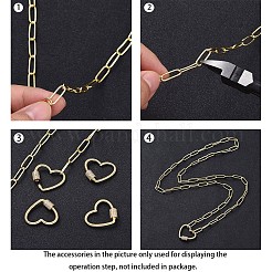 Soldered Brass Paperclip Chains&nbsp;CHC-D025-03G-01