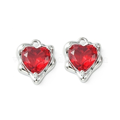 Brass Micro Pave Cubic Zirconia Charms&nbsp;KK-L208-06P-05