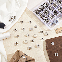 Removable Zinc Alloy Snap Button Sets&nbsp;TOOL-WH0059-126A