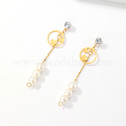 Sweet Tassel 201 Stainless Steel Stud Earrings&nbsp;SA4259-1