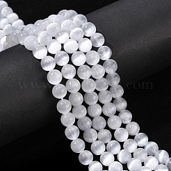 Natural Selenite Beads Strands&nbsp;LS-G-N328-025B-02