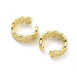 Brass Rhombus Cuff Earrings&nbsp;EJEW-I300-05G