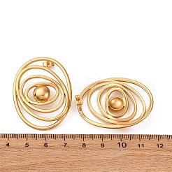 304 Stainless Steel Oval Stud Earrings&nbsp;EJEW-L304-08G