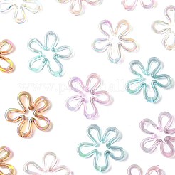 20Pcs 5 Colors Plated UV Acrylic Beads&nbsp;TACR-FS0001-66