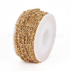 Ion Plating(IP) 304 Stainless Steel Cable Chains&nbsp;CHS-H007-20G