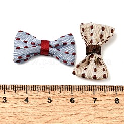 Polyester Bowknot with Polka Dot Sew on Ornament Accessories&nbsp;DIY-C085-10