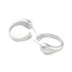 Brass Ring Stud Earrings&nbsp;EJEW-Q811-01P