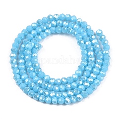 Electroplate Glass Beads Strands&nbsp;EGLA-A044-P1mm-A08