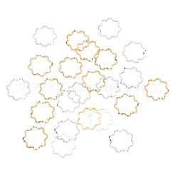 24Pcs 2 Colors Brass Linking Rings&nbsp;KK-TA0003-07