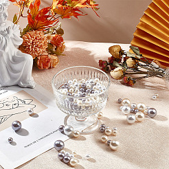222Pcs 9 Styles ABS Plastic Imitation Pearl Round Beads&nbsp;KY-GO0001-03