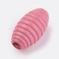 天然木蜂の巣ビーズ  染め  オーバル  ミックスカラー  25x14mm  穴：5mm  約330個/500g&nbsp;WOOD-Q030-28