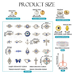 DIY Evil Eye Bracelet Making Kit&nbsp;DIY-TA0004-41
