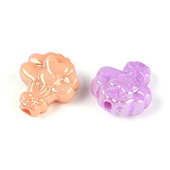 UV Plating Luminous Opaque Acrylic Beads&nbsp;TACR-T017-93M