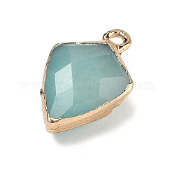 Dyed Natural Blue Chalcedony Pendants&nbsp;G-K422-01G-05