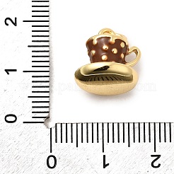 Brass Enamel Charms&nbsp;KK-A268-11G-01