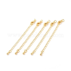 Long-Lasting Plated Brass Chain Extender&nbsp;X-KK-F711-10G
