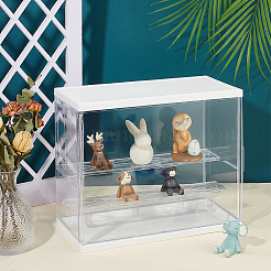 Assembled Rectangle Acrylic Action Figures Display Boxes&nbsp;ODIS-WH0017-096B