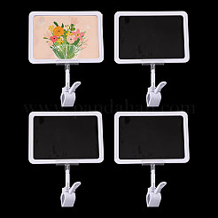 Clear Rectangle Message Photo Holders with PVC Memo Clips&nbsp;AJEW-WH0248-814