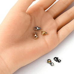 5Pcs 5 Colors 304 Stainless Steel Lobster Claw Clasps&nbsp;STAS-YW0001-57