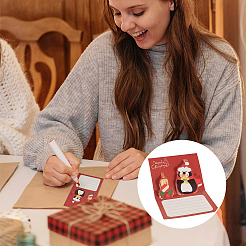18 Bags 3 Colors Christmas Paper Congratulation Card&nbsp;DIY-TA0013-84