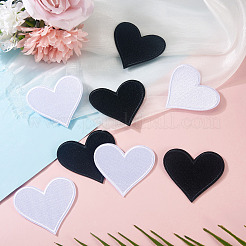 8Pcs 2 Colors Polyester Iron on Sew On Patches&nbsp;PATC-TA0001-34A