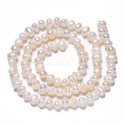 Natural Cultured Freshwater Pearl Beads Strands&nbsp;PEAR-N013-04B