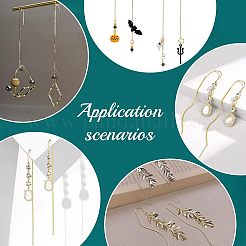 20Pcs 2 Colors 304 Stainless Steel Stud Earrings Findings&nbsp;STAS-UN0036-78