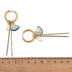 Alloy Rhinestone Hoop Earrings&nbsp;EJEW-JE07389