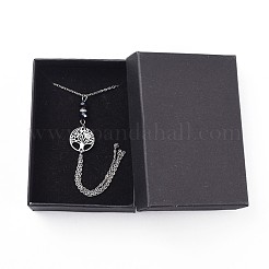Tree of Life Lariat Necklaces&nbsp;NJEW-JN02535-02