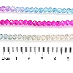 Transparent Painted Glass Beads Strands&nbsp;X1-DGLA-A034-T3mm-A14