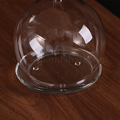 ハートのガラスドームカバー  装飾ショーケース  クローシュベルジャー  透明  100x130mm&nbsp;PW-WG027AB-01