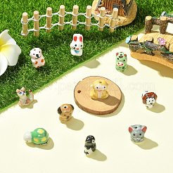 11個 11種類の手作りプリント磁器ビーズ  手描きの陶器ビーズ  混合形状  ミックスカラー  11~20.5x9~20x11~17.5mm  穴：1.4~4mm  1個/スタイル&nbsp;PORC-CJ0001-26