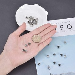 304ステンレススチールスペーサービーズ  ロンデル  ステンレス鋼色  6x5mm  穴：2mm  100個/箱&nbsp;STAS-NB0004-17