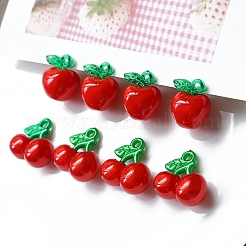 樹脂チャーム  チェリー  レッド  19x21mm&nbsp;PW-WGF7D88-01