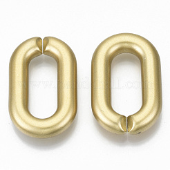 Opaque Spray Painted Acrylic Linking Rings&nbsp;OACR-S021-22B-B01